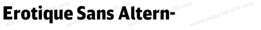 Erotique Sans Altern字体转换